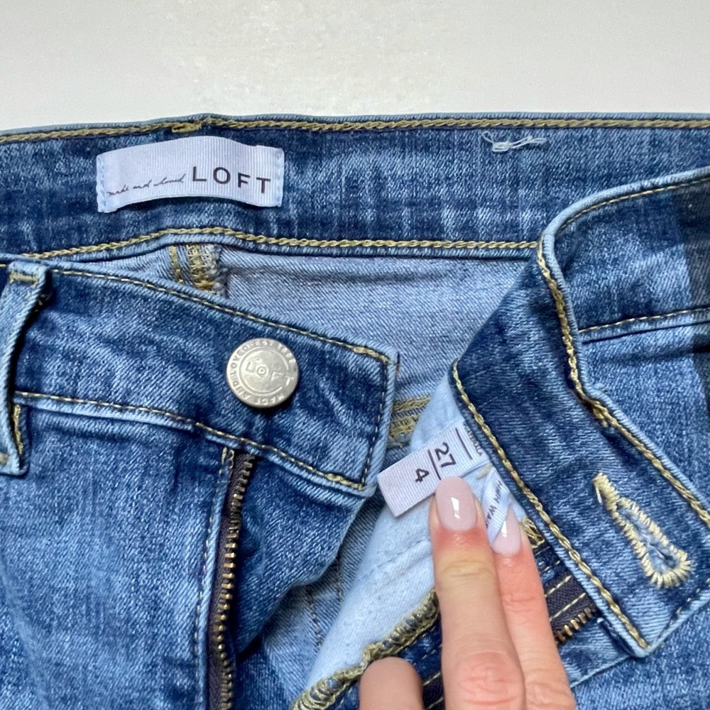 Loft jeans with pin stripe